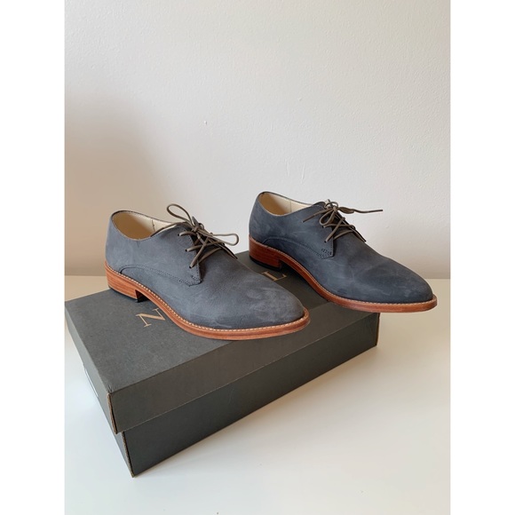Nisolo Shoes - Nisolo James leather Oxford, Slate Grey